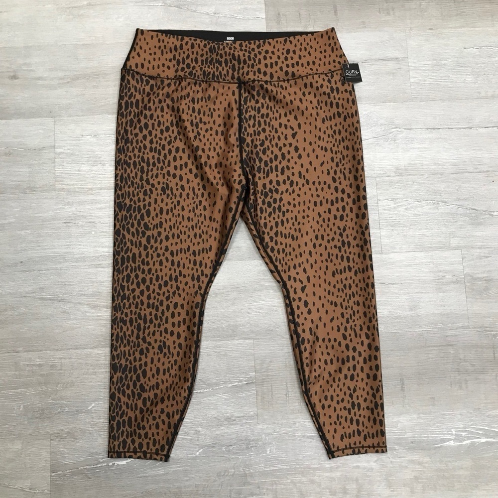 Good American Cheetah Print Active Leggings - Size 26